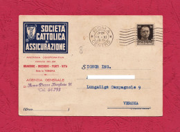 Advertising Post Card - Società Cattolica Di Assicurazione. Agenzia Generale Roma- Standard Postcard Size, - Pubblicitari