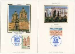 Carte Maximum 1990  - Unesco 1990 - YT 102 San Francisco De Lima (PEROU) - YT 103 Shibam (YEMEN) - 1990-1999