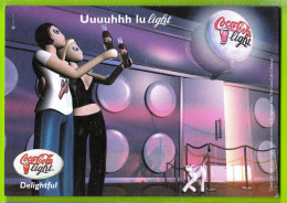 Advertising Postcard- Coca Cola Light, Delightful. Standard Size, New, Divided Back, Ed. Promocard N° PC3498. - Postkaarten