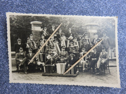 PHOTO CARTE - A DEFINIR - A SITUER - HARMONIE D ACCORDEON - BRUXELLES ? - ACCORDEONISTE - - Other & Unclassified