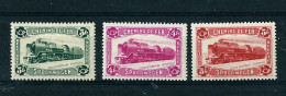 Série Complète N°TR175/77 (*) Avec  Charnière  --   Locomotives à Vapeur     -- - Mint