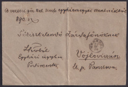 Hungary 1883, Serbia, Letter From Versecz To Pancevo (Pancsova) - Other & Unclassified