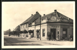 AK Milowitz / Milovice, Strassenpartie Mit Geschäft  - Czech Republic