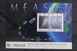 Malaysia Block 12 Mit 592 Postfrisch Weltraum Raumfahrt #WW135 - Malesia (1964-...)