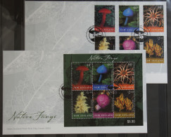 Neuseeland 1973-1978 Und Block 135 Gestempelt Als FDC / Pilze #GG363 - Other & Unclassified