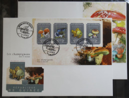 Guinea 10787-10790und Block 2453 Gestempelt Kleinbogen / Als FDC #GG444 - Guinée (1958-...)