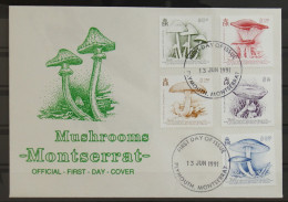 Montserrat 804-808 Gestempelt Als FDC / Pilze #GG368 - Montserrat