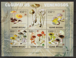Guinea Bissau 4297-4301 Postfrisch Kleinbogen / Pilze #GH285 - Guinée-Bissau