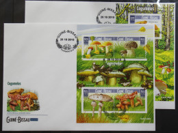 Guinea Bissau 8222-8225 Und Block 1427 Gestempelt Kleinbogen / Als FDC #GG412 - Guinée-Bissau