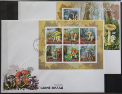 Guinea Bissau 5159-5164 Und Block 885 Gestempelt Kleinbogen / Als FDC #GG426 - Guinée-Bissau