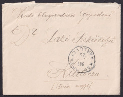 Hungary 1909, Serbia, Letter From Lok / Sajkaslak To (Sremski) Karlovci - Andere & Zonder Classificatie