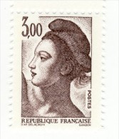 Liberté 3fr Brun YT 2243c En GOMME MATE Et PAPIER MAT. Pas Courant, Voir Le Scan. Cote YT : 5 €, Maury N° 2248a : 5 €. - Unused Stamps