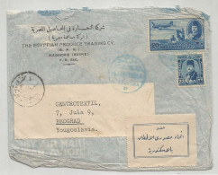 Egypt Cover Sent To Yugoslavia 1949 - Covers & Documents