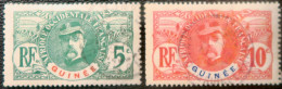 LP3844/2217 - COLONIES FRANÇAISES - GUINEE FR. - 1906/1907 - N°36 Et 37 Oblitérés - Gebraucht