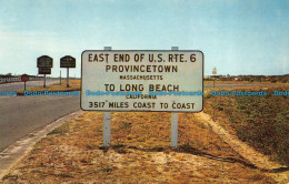 R065416 East End Of U. S. Rte. 6 Provincetown. Massachusetts To Long Beach Calif - Monde