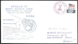 US Space Cover 1971. "Apollo 15" Splashdown. Vandenberg AFB - USA