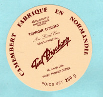 Fromage - étiquette De Camembert Paul Dischamp - Isigny - état Neuf - Kaas