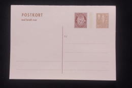 C) 1963. NORWAY. POSTCARD WITH RESPONSE PAID. DOUBLE STAMP. XF - Otros & Sin Clasificación