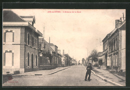 CPA Aix-en-Othe, L`Avenue De La Gare  - Autres & Non Classés