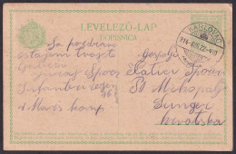 Hungary 1914, Croatia, Karlovac - Mrkopalj, Stationery Card - Autres & Non Classés