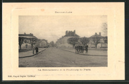 CPA Bar-sur-Aube, La Gendarmerie Et Le Faubourg De Paris  - Bar-sur-Aube
