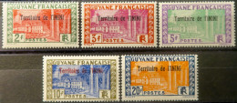 LP3844/2223 - COLONIES FRANÇAISES - ININI - 1932/1938 - N°24 à 28 NEUFS* - Nuevos