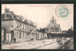 CPA Chavanges, Rue Du Bois Et Gendarmerie  - Sonstige & Ohne Zuordnung