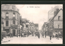 CPA Troyes, Rue Thiers  - Troyes