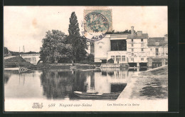 CPA Nogent-sur-Seine, Les Moulins Et La Seine  - Nogent-sur-Seine