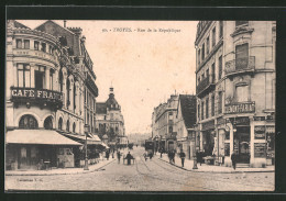 CPA Troyes, Rue De La République  - Troyes