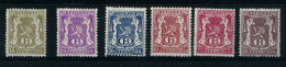 Série Complète N° S 34/41  (*) Avec  Charnière  --  Type " Lion Héraldique "   -- - Mint