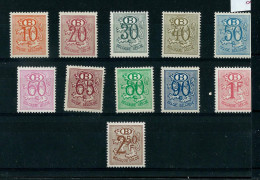 Série Complète N° S 47/56  (*) Avec  Charnière  --  Type " Lion Héraldique  "   -- - Mint