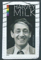 VERINIGTE STAATEN ETATS UNIS USA 2014 HARVEY MILK F USED ON PAPER SN 4906 MI 5092 YT 4709 SG 5521 - Oblitérés