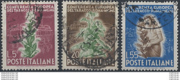 1950 Italia Tabacco 3v. US Sass. N. 629/31 - 1946-60: Neufs