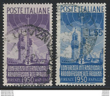 1950 Italia Radiodiffusione 2v. US Sass. N. 623/24 - 1946-60: Nieuw/plakker