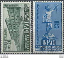 1950 Conferenza UNESCO 2v. MNH Sass N. 618/19 - 1946-60: Nuevos