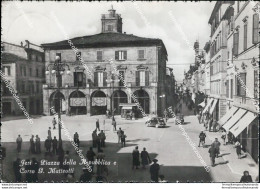 At370 Cartolina Jesi Piazza Della Repubblica E Corso G.matteotti Ancona - Ancona