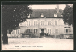 CPA Ervy, Hôtel Des Postes Et Caisse D`Epargne  - Otros & Sin Clasificación
