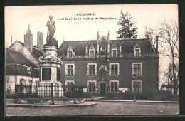 CPA Auxonne, La Mairie Et Statue De Napoléon  - Auxonne