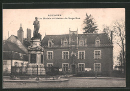 CPA Auxonne, La Mairie Et Statue De Napoléon  - Auxonne