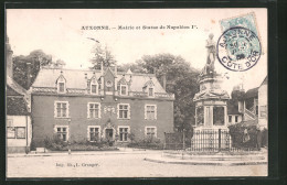 CPA Auxonne, Mairie Et Statue De Napoléon  - Auxonne