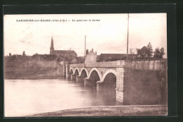 CPA Lamarche-sur-Saone, Le Pont Sur La Saône  - Autres & Non Classés