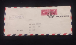 C) 1988. PHILIPPINES. AIRMAIL ENVELOPE SENT TO USA. DOUBLE STAMP. 2ND CHOICE - Otros & Sin Clasificación