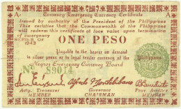 PHILIPPINES - 1 Peso - 1943 - Pick S 661 - Serie A1 - Negros Emergency Currency Board - Filipinas