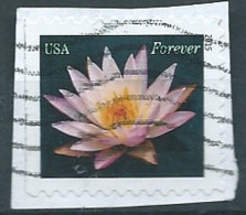 VERINIGTE STAATEN ETATS UNIS USA 2015 WATER LILIES: PALE PINK  F USED ON PAPER SN 4964 MI 5153 YT 4781 SG 5580 - Oblitérés