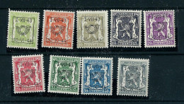 Série Complète N° PRE 502/10  (*) Avec  Charnière  --  I - VII - 43  -  30 - VI - 44 -- - Sobreimpresos 1936-51 (Sello Pequeno)