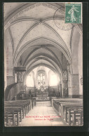 CPA Montigny-sur-Aube, Intérieur De L`Eglise  - Autres & Non Classés