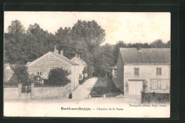 CPA Boult-sur-Suippe, Chemin De La Passe  - Autres & Non Classés