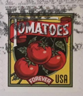 VERINIGTE STAATEN ETATS UNIS USA 2015 SUMMER HARVEST: TOMATOES F USED ON PAPER SN 5007 MI 5186 YT 4826 SG 5615 - Used Stamps