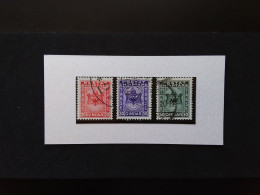 REGNO DI ALBANIA 1930 - Segnatasse Nn. 31/33 - Incompleta - Timbrati + Spese Postali - Albanie